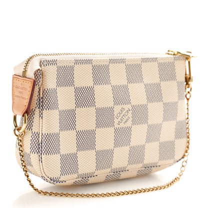 Louis Vuitton Damier Azur Mini Pochette Accessories 2 of 9