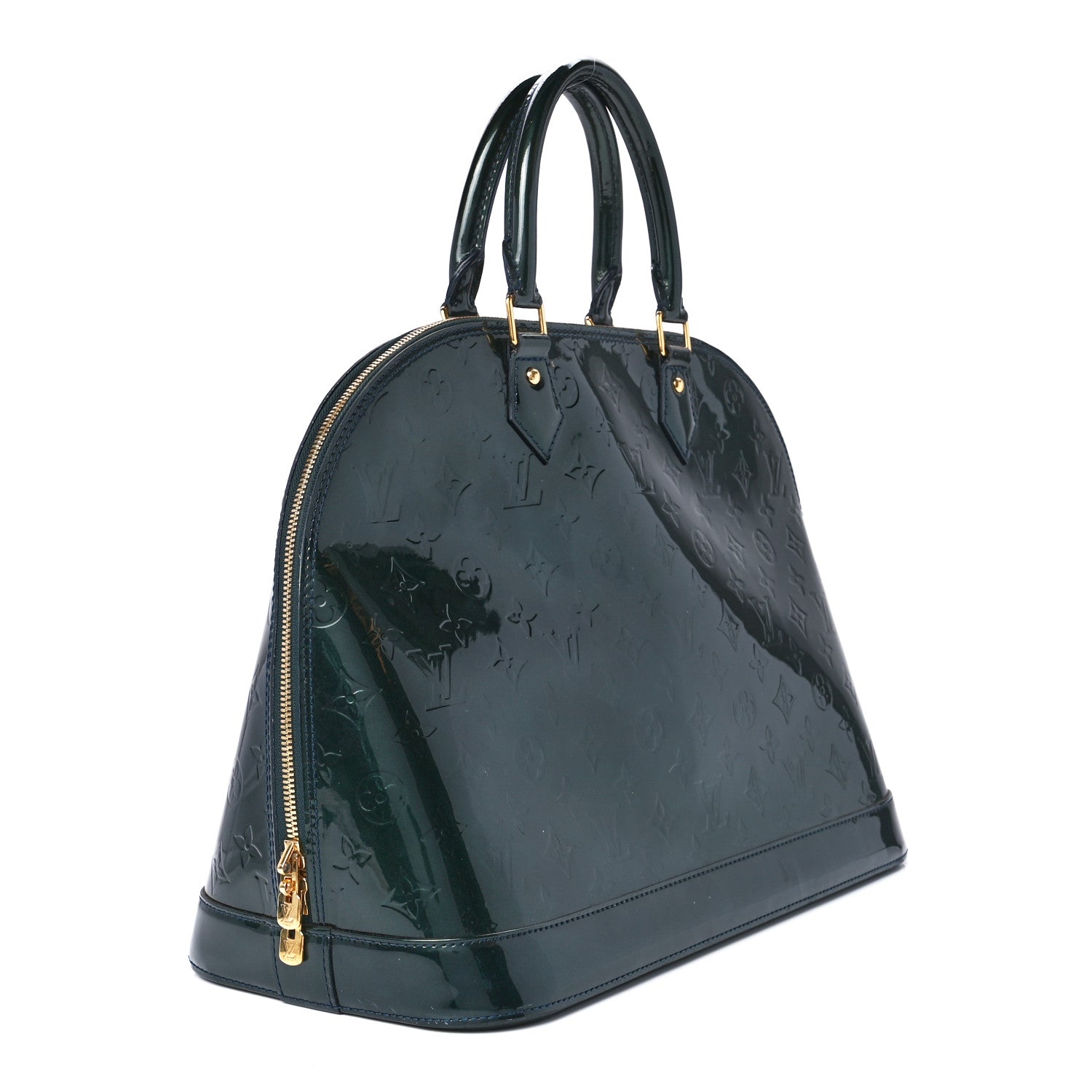 Louis Vuitton Vernis Alma GM Blue Nuit 3 of 12