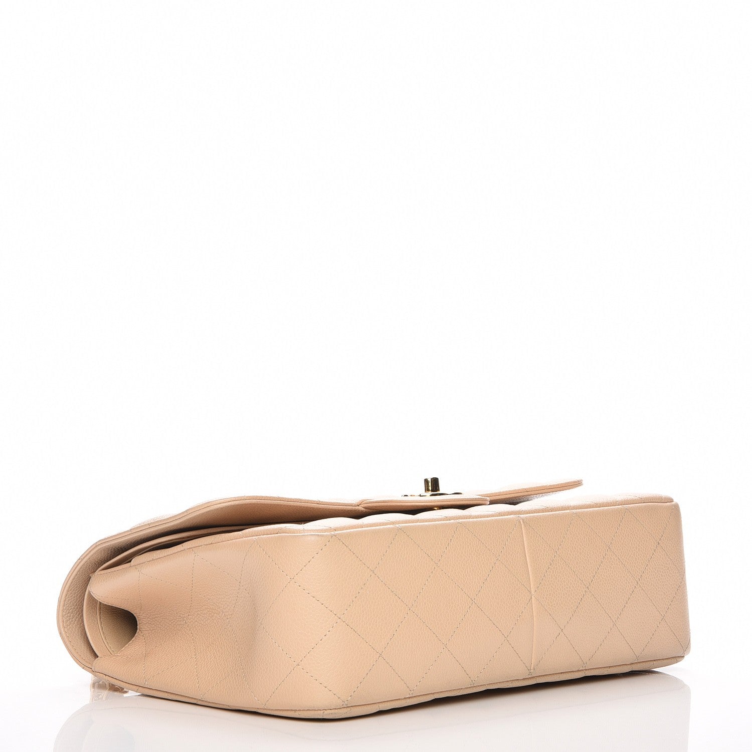 Chanel Caviar Quilted Jumbo Double Flap Beige Clair 4 of 8
