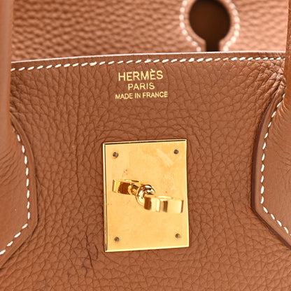 Hermes Togo Birkin 30 Gold 7 of 11