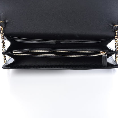 Saint Laurent Calfskin Monogram Belle de Jour Chain Clutch Black 5 of 12