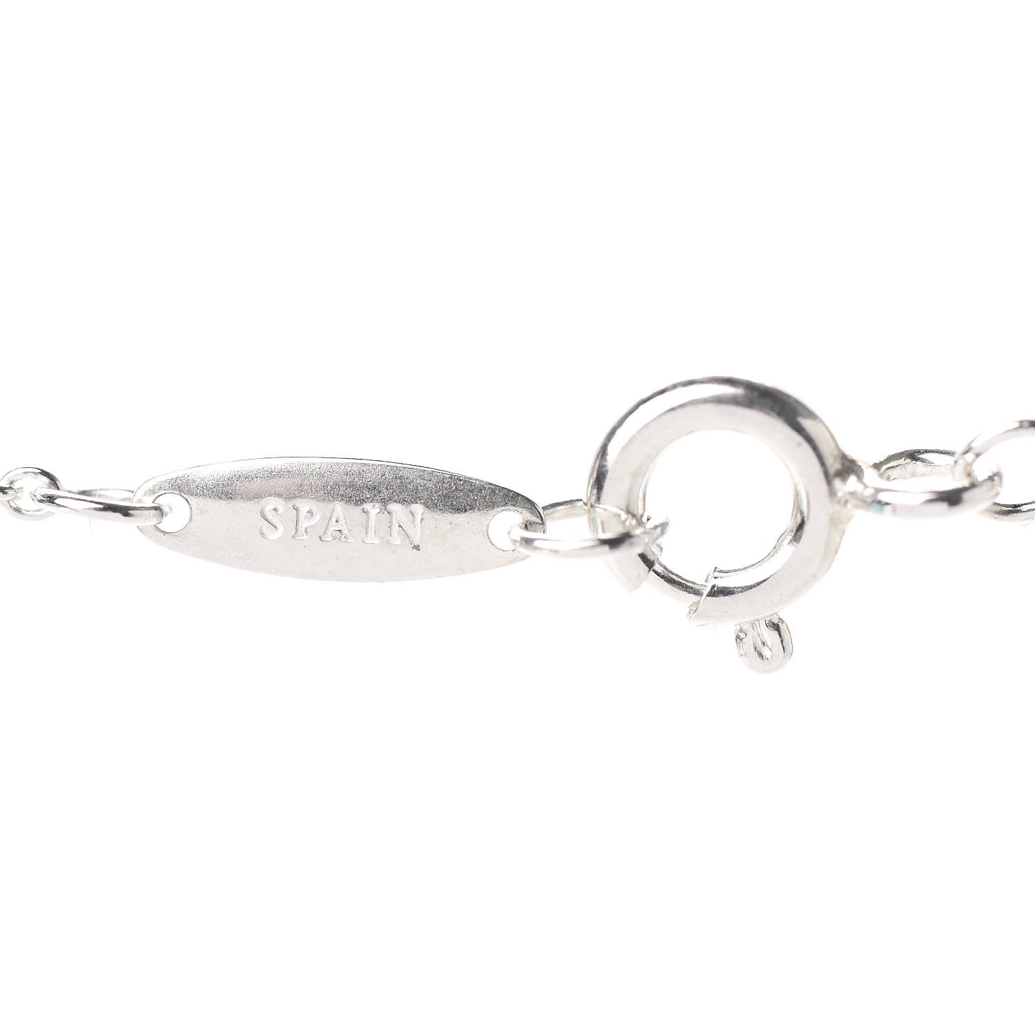 Tiffany Sterling Silver Diamond .03ct Elsa Peretti Diamonds by the Yard Pendant Necklace 5 of 8