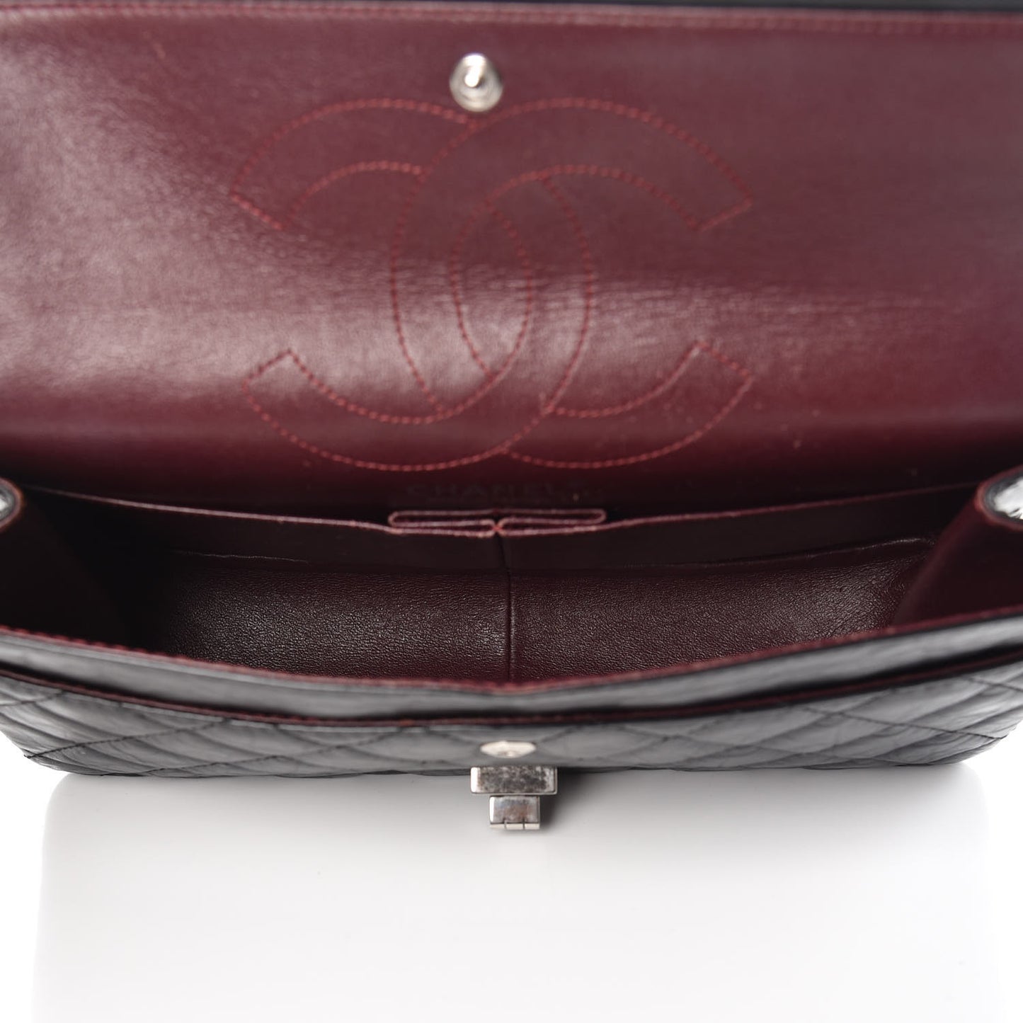 Aged Calfskin Quilted 2.55 Reissue 226 Flap Black