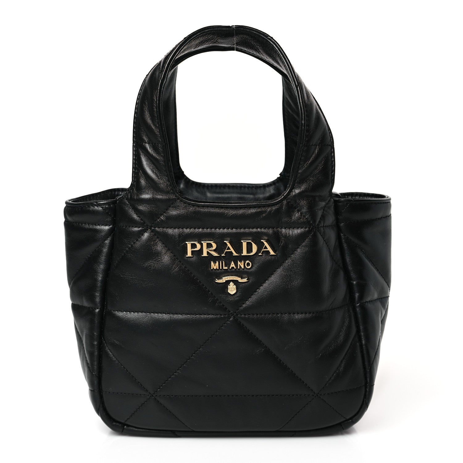 Prada Nappa Quilted Dynamique Tote Black 1 of 8