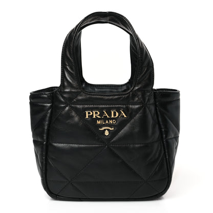 Prada Nappa Quilted Dynamique Tote Black 1 of 8