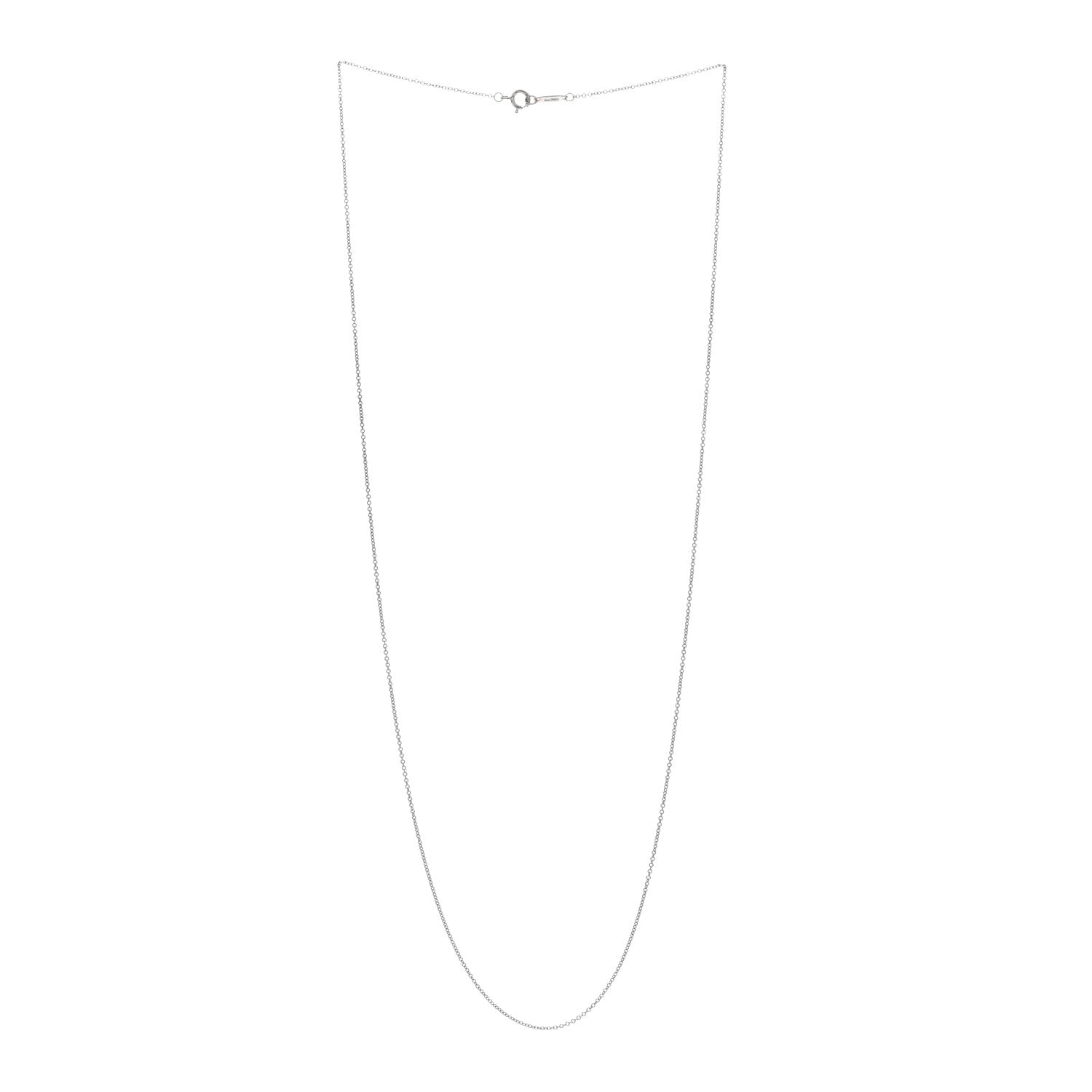 Tiffany 18K White Gold Chain Necklace 24" 3 of 5