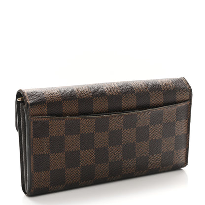Louis Vuitton Damier Ebene Sarah Wallet NM 3 of 11