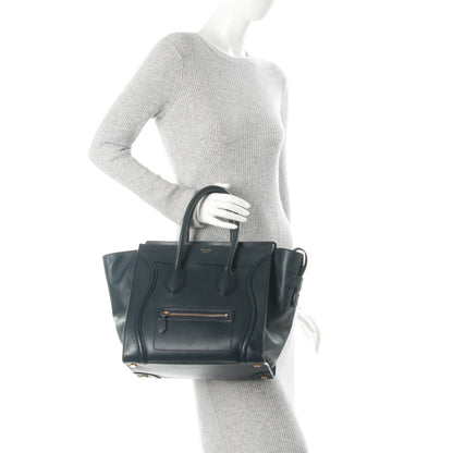 Celine Smooth Calfskin Mini Luggage Navy 2 of 11