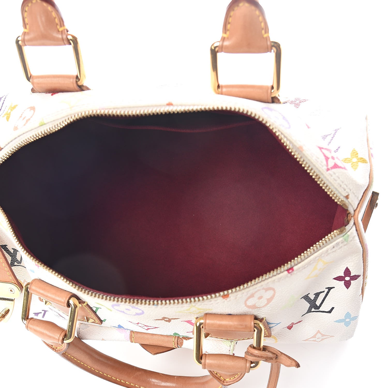 Louis Vuitton Monogram Multicolor Speedy 30 White 6 of 15