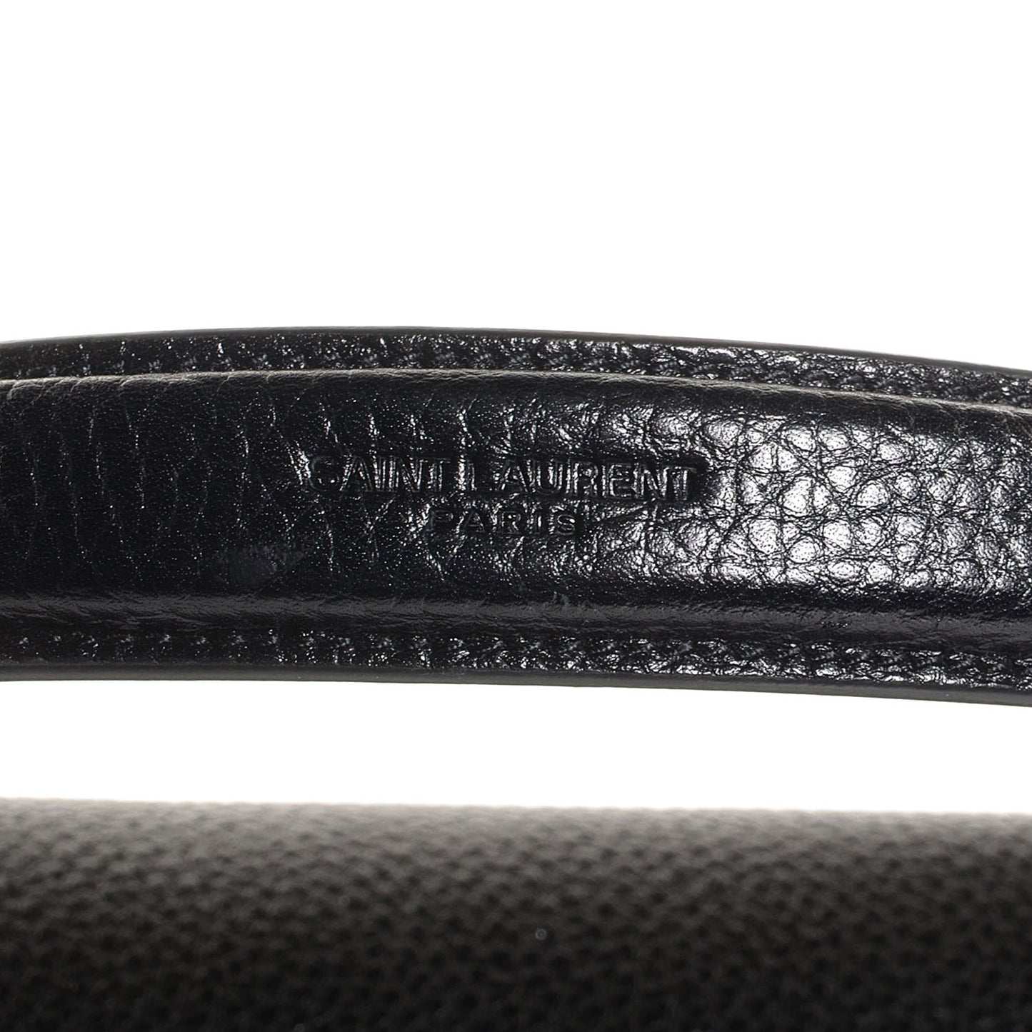 Grained Calfskin Medium Moujik Top Handle Bag Black