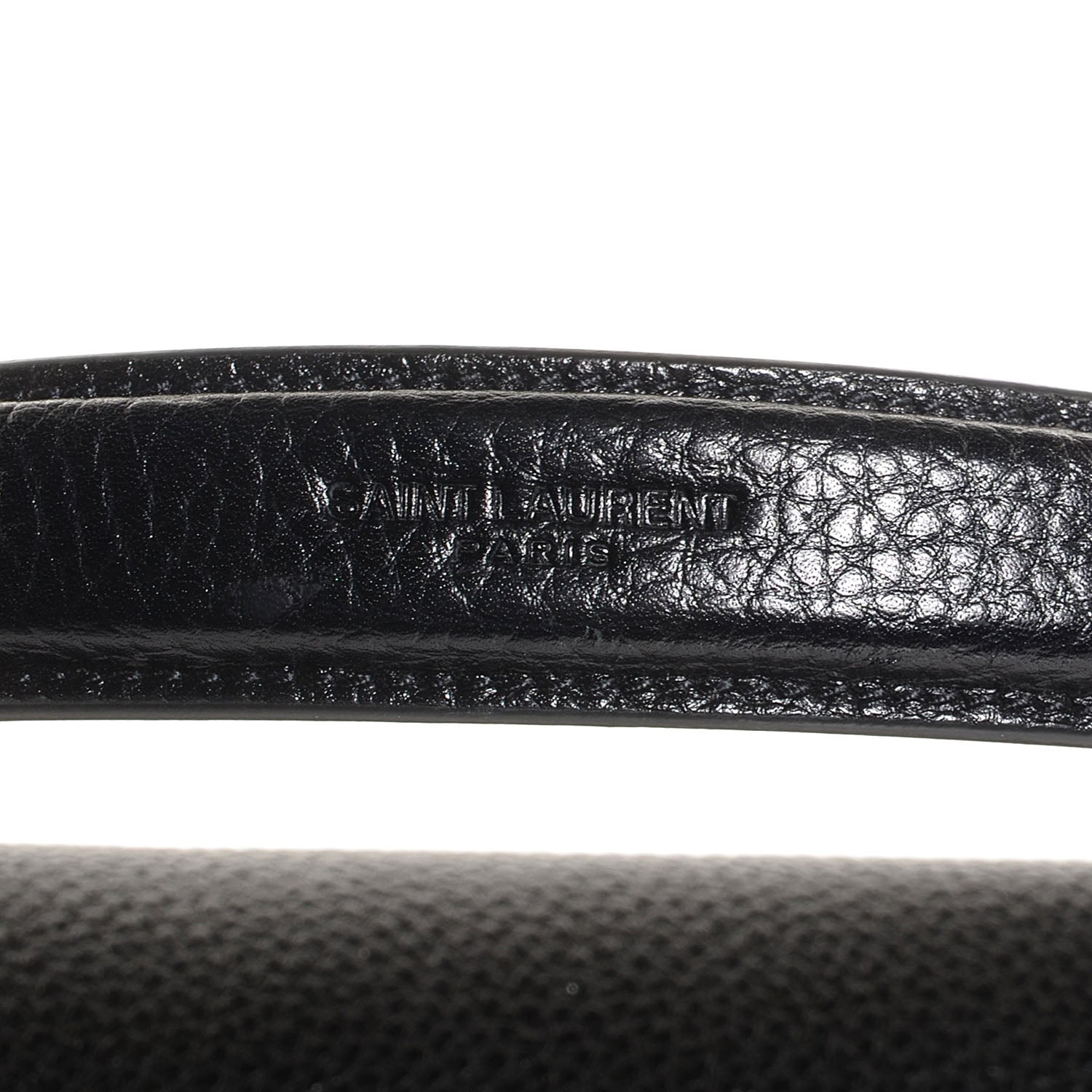 Saint Laurent Grained Calfskin Medium Moujik Top Handle Bag Black 7 of 11