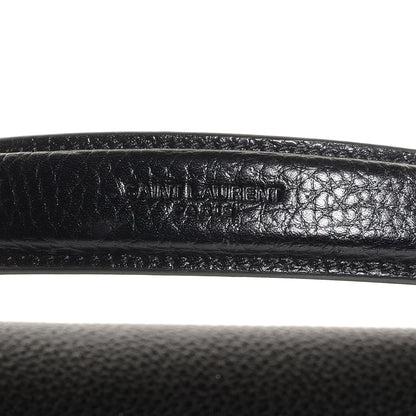 Saint Laurent Grained Calfskin Medium Moujik Top Handle Bag Black 7 of 11