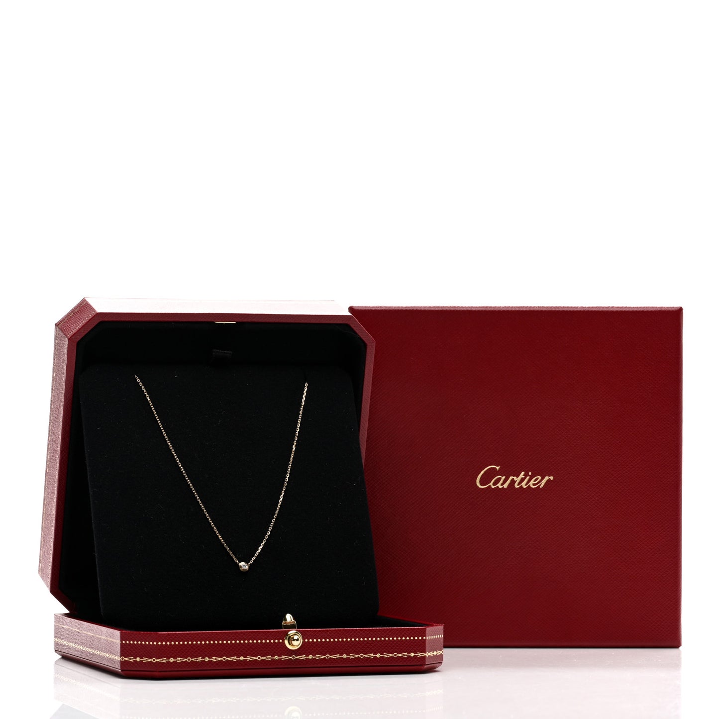 18K Yellow Gold Diamond XS D'Amour Pendant Necklace
