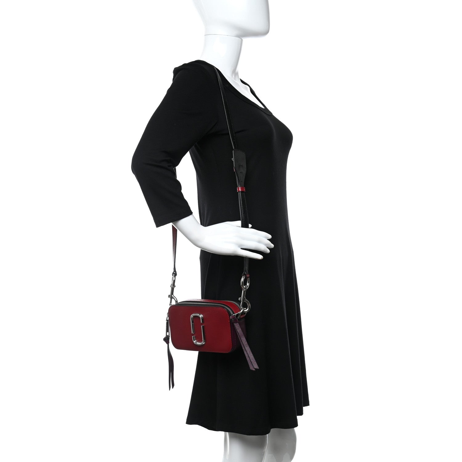 Marc Jacobs Saffiano Small Snapshot Camera Bag Red Multicolor 2 of 11