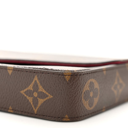 Louis Vuitton Monogram Pochette Felicie Chain Wallet Fuchsia 10 of 12