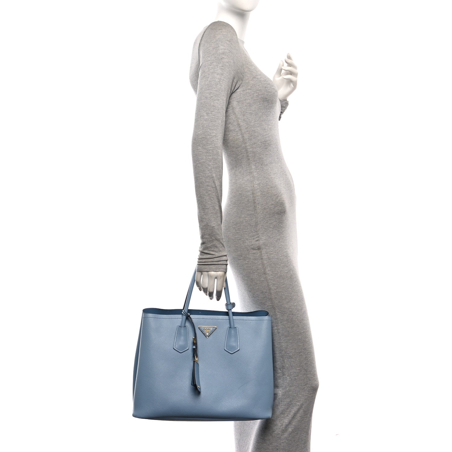 Prada Saffiano Cuir Large Double Bag Astrale 1915375 – FASHIONPHILE