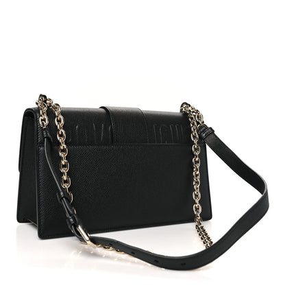 Christian Dior Grained Calfskin Embossed 30 Montaigne Chain Flap Bag Black 3 of 10