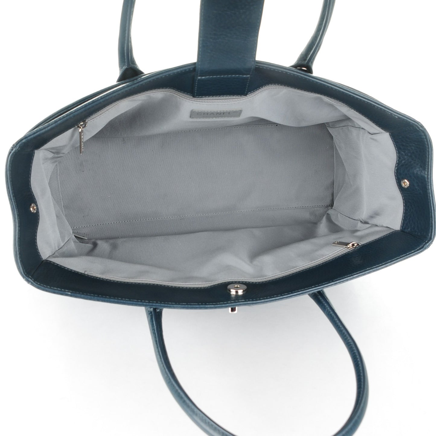 Deerskin Cerf Executive Shopper Tote Dark Blue