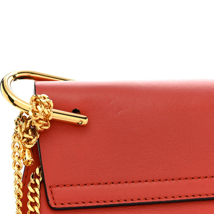 Chloe Suede Smooth Calfskin Drew Shoulder Bag Poppy 13 of 13