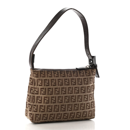 Fendi Zucchino Pochette Dark Brown 2 of 15