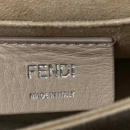 Fendi Vitello Liberty Pearl Scalloped Small Kan I Shoulder Bag Nebula Blu Scuro 6 of 10