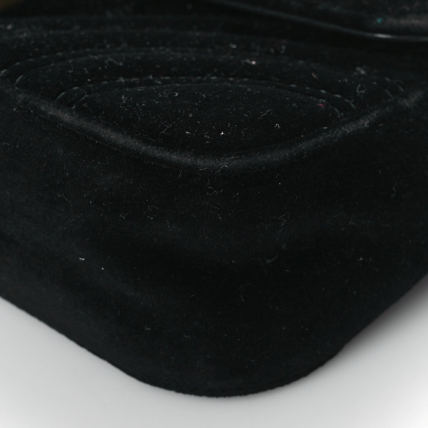 Gucci Velvet Matelasse Mini GG Marmont Shoulder Bag Black 11 of 11