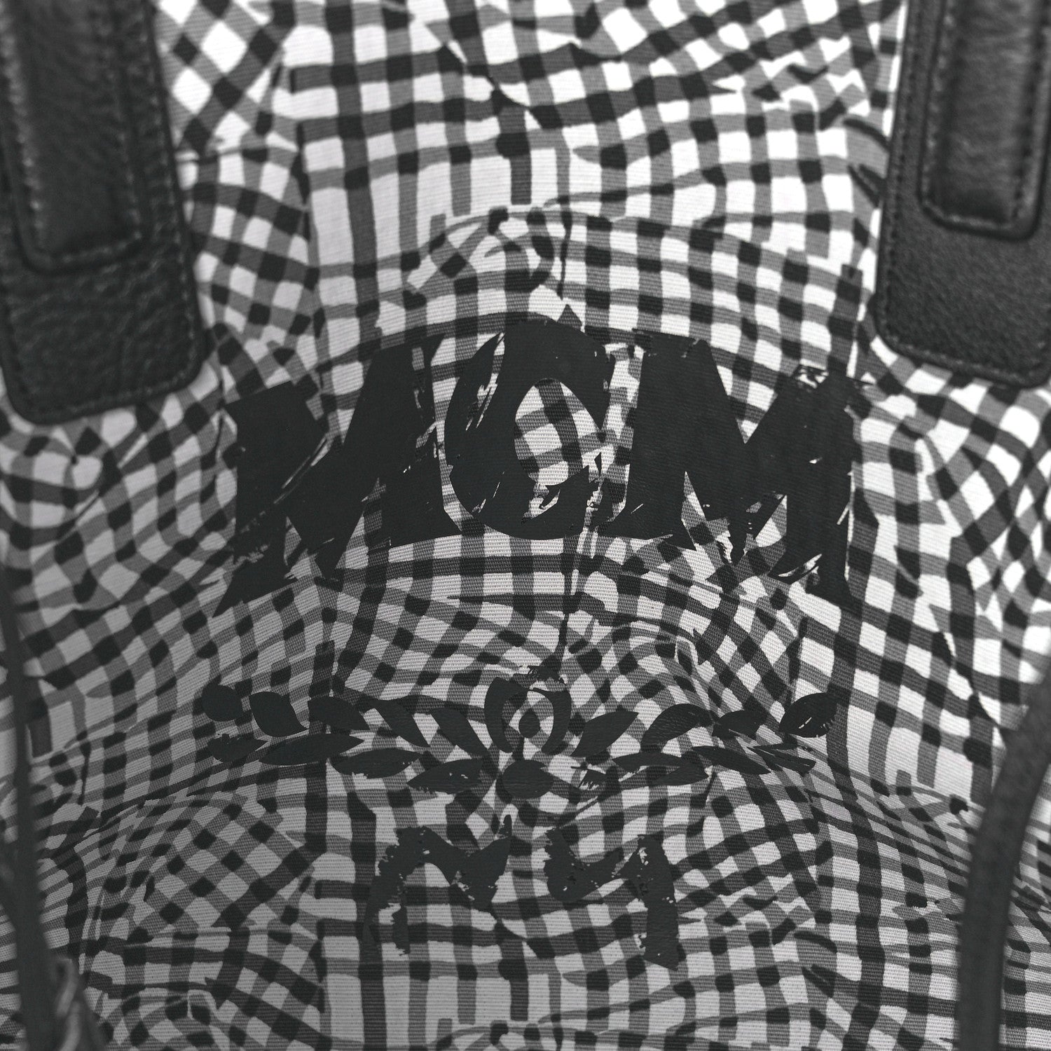 MCM Visetos Medium Liz Reversible Shopper Tote Black 10 of 18