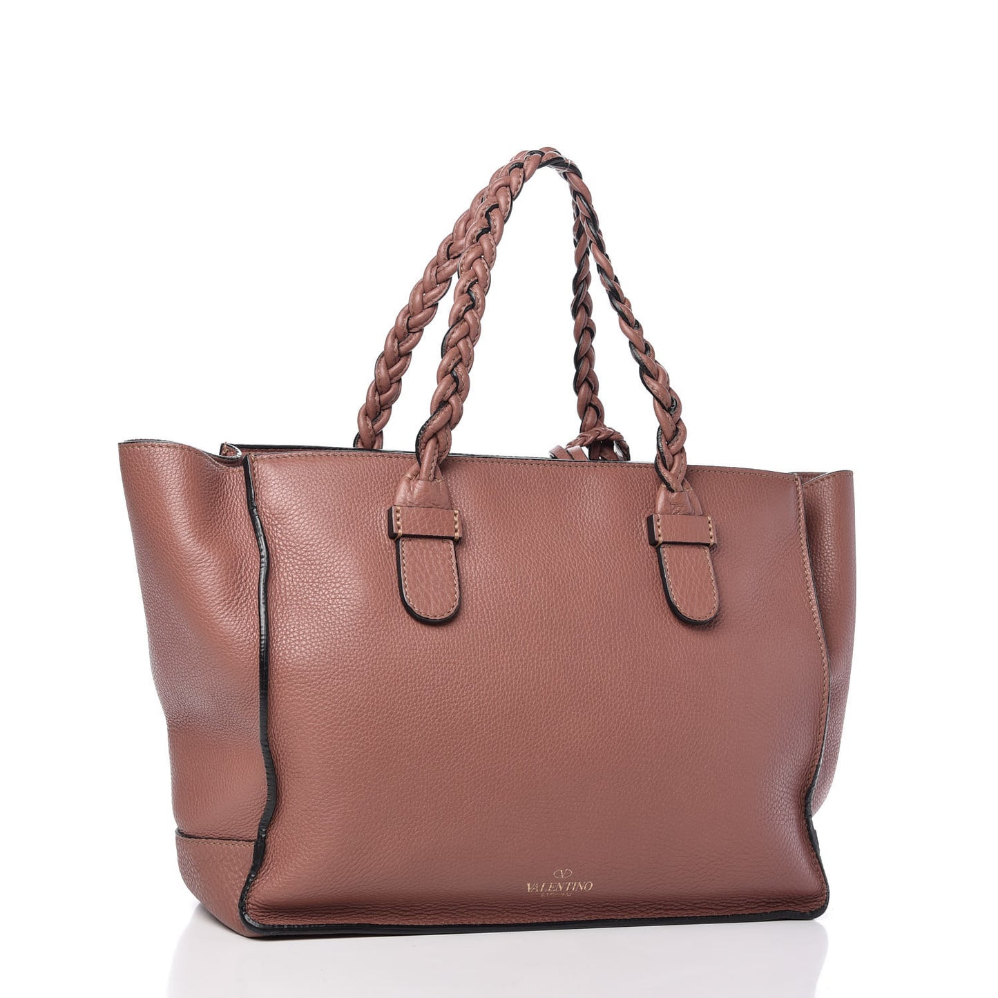 Grained Calfskin To Be Cool Tote Brownish