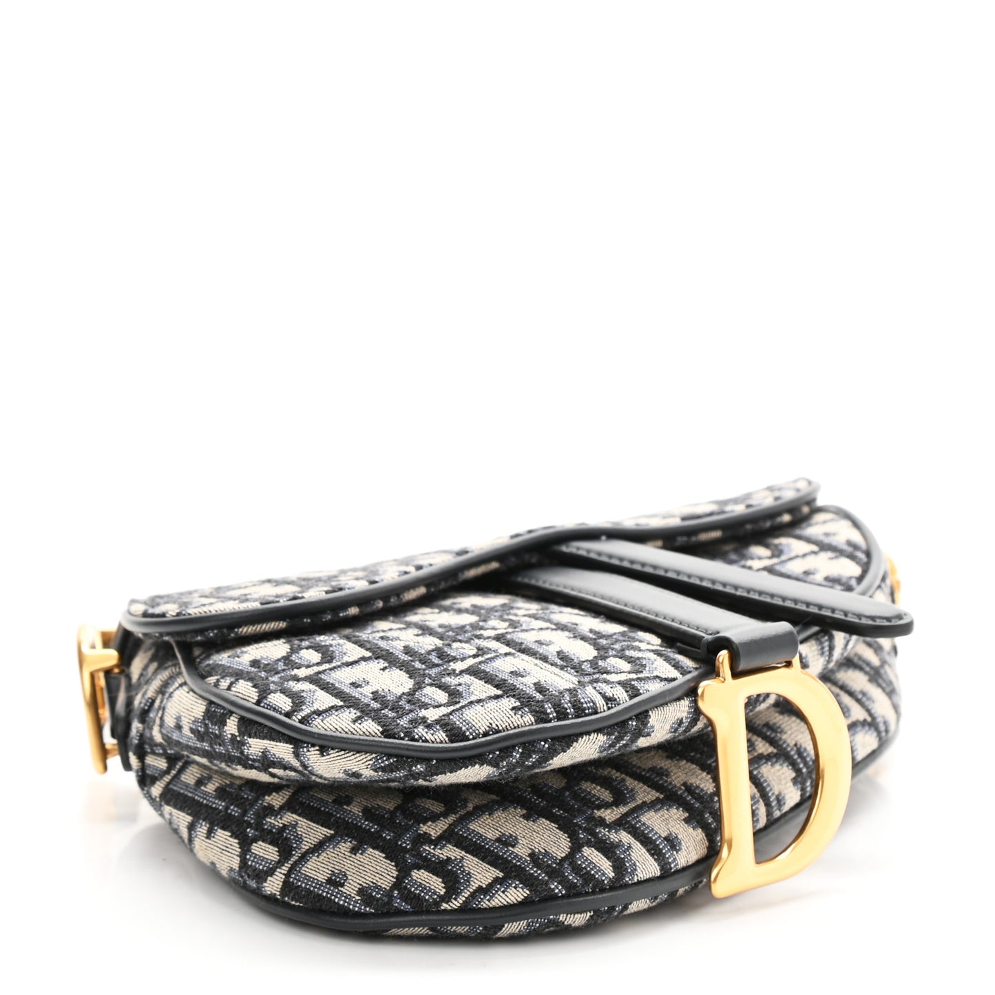 Oblique Mini Saddle Bag Blue