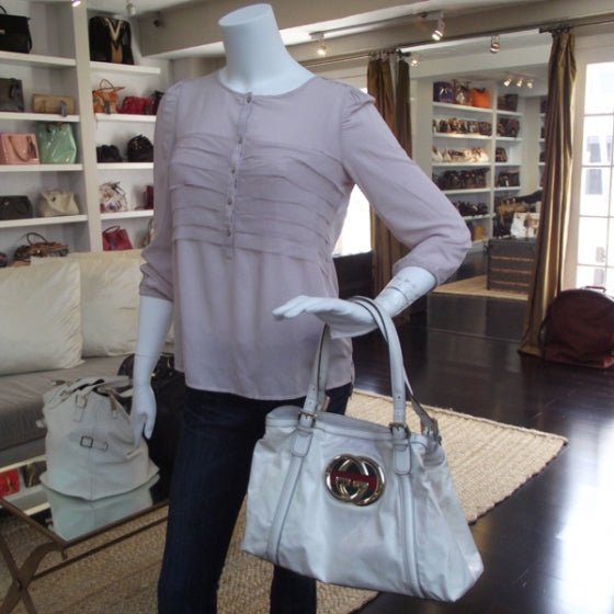 Gucci Dialux Britt Shoulder Bag White 2 of 11