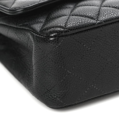 Chanel Caviar Quilted Medium Double Flap Black 8 of 21