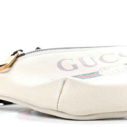 Gucci Grained Calfskin Small Logo Belt Bag White 6 of 9