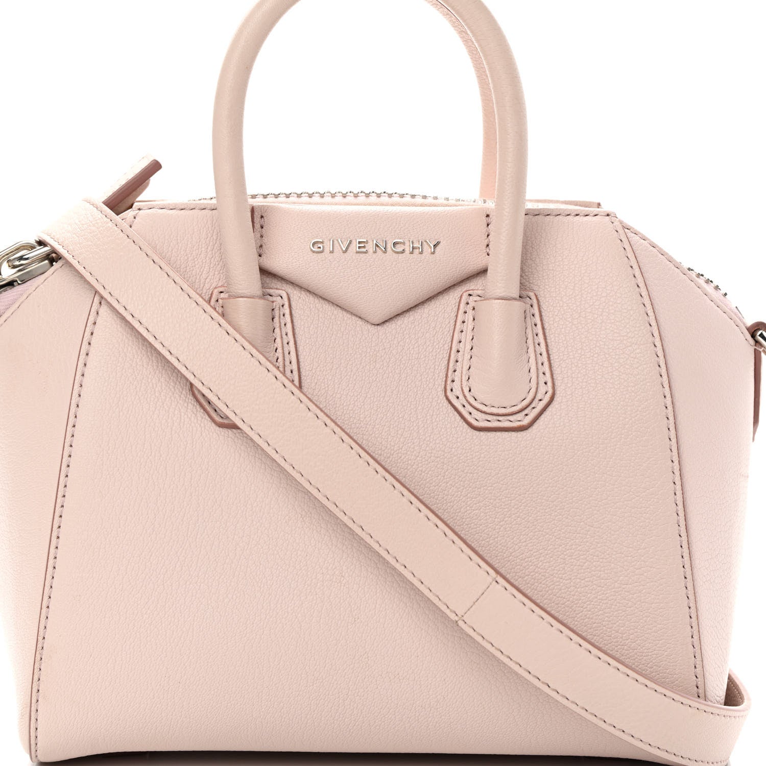 Givenchy Sugar Goatskin Mini Antigona Pale Pink 8 of 15