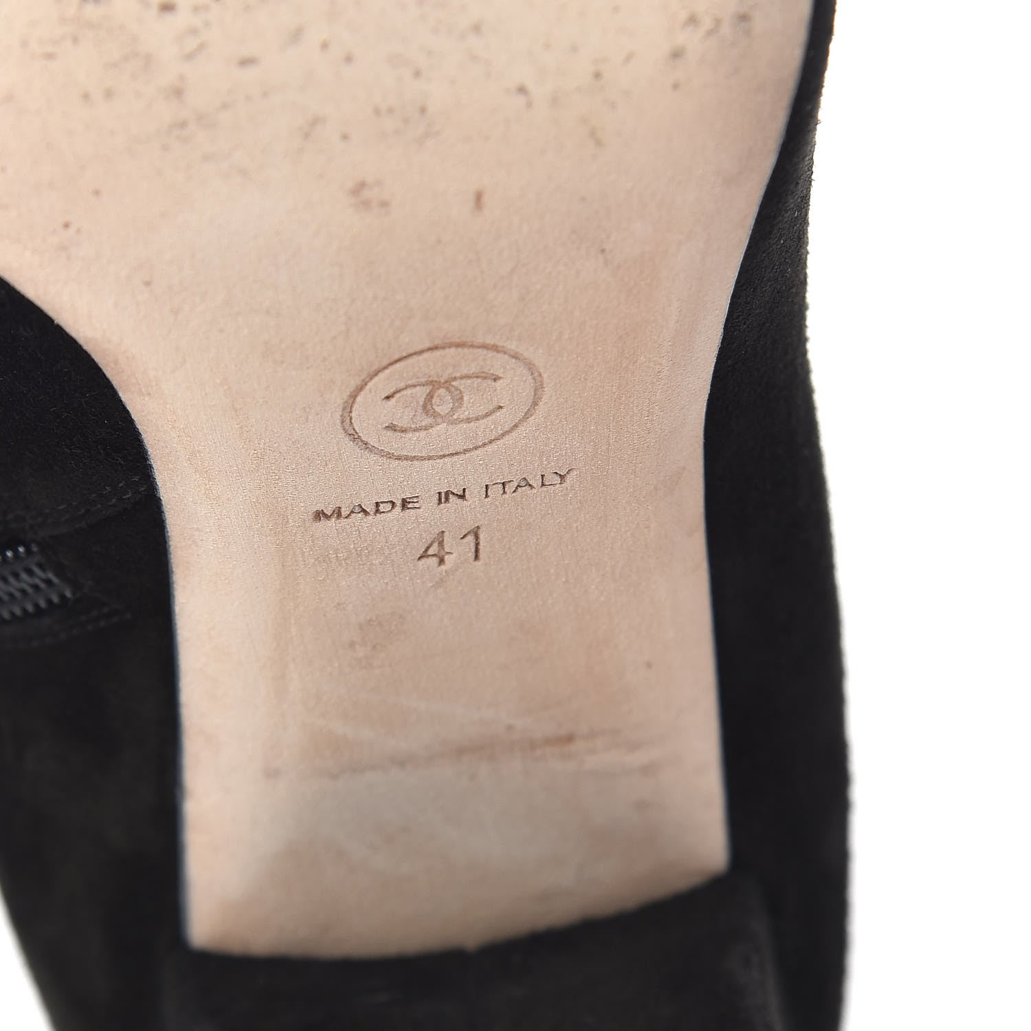Chanel Suede Calfskin Short Boots 41 Black 8 of 11