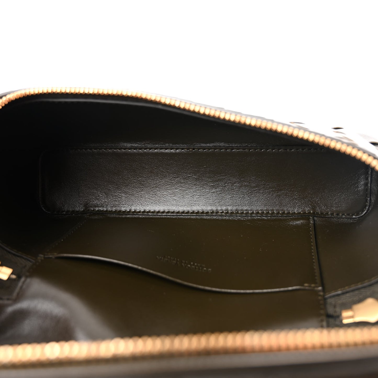 Calfskin Intrecciato Bang Bang Vanity Case Kaki