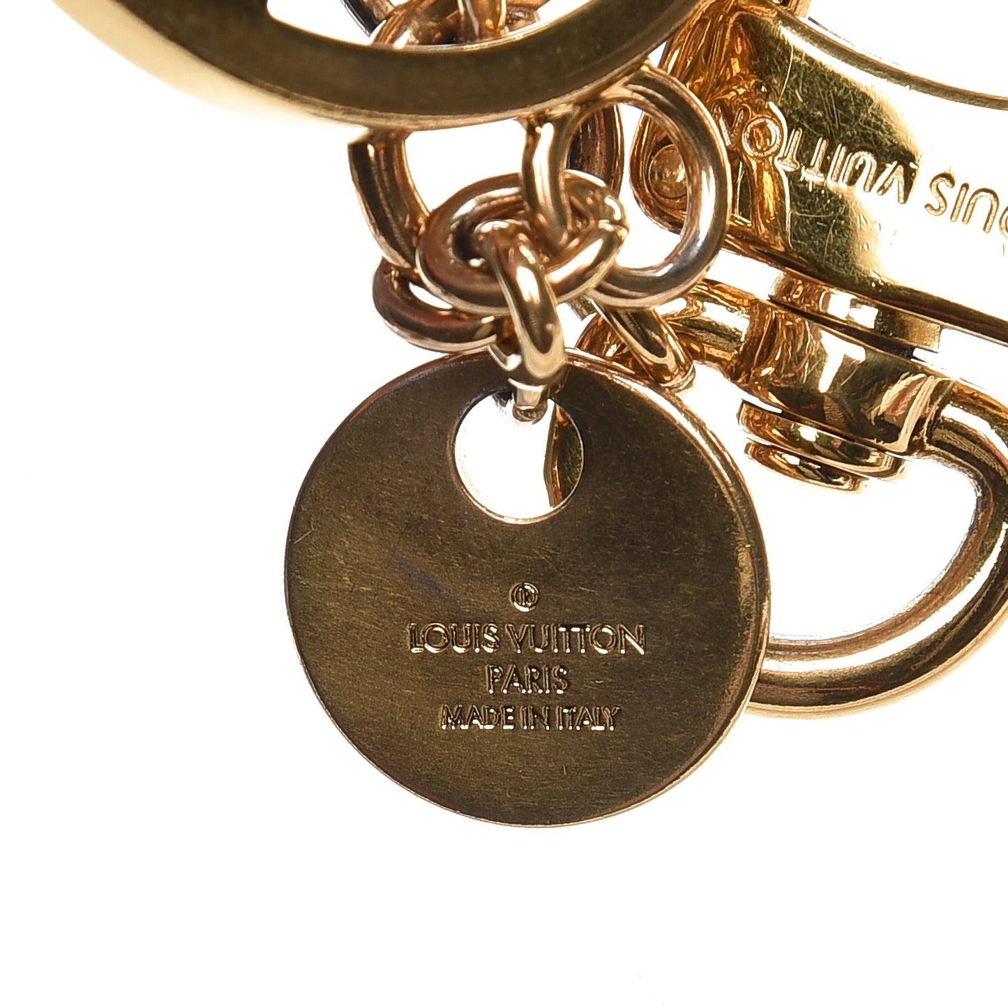 LV Circle Key Holder Gold