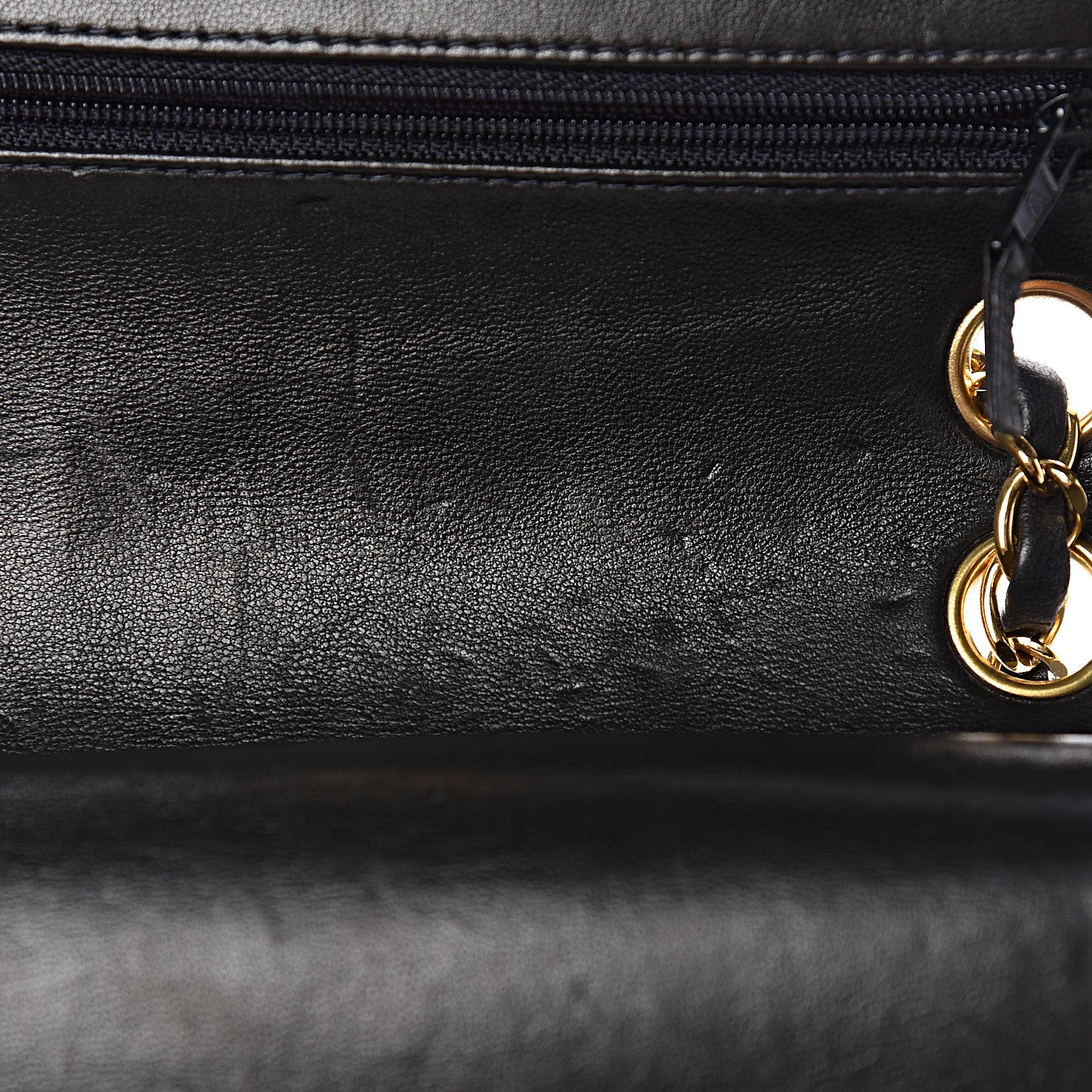 Chanel Lambskin Quilted Medium Double Flap Black 14 of 18