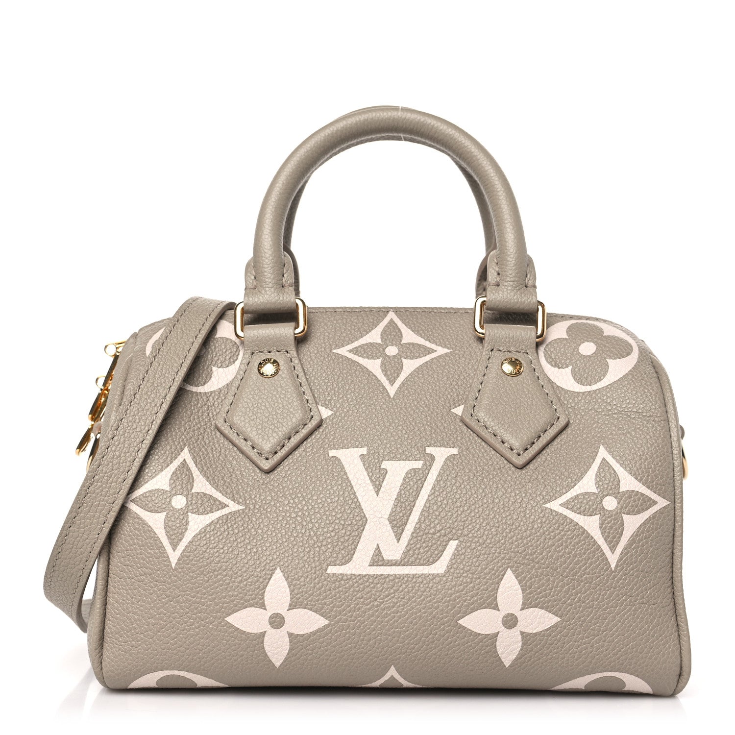 Louis Vuitton Empreinte Monogram Giant Speedy Bandouliere 20 Creme Beige 1 of 8