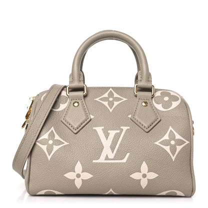 Louis Vuitton Empreinte Monogram Giant Speedy Bandouliere 20 Creme Beige 1 of 8