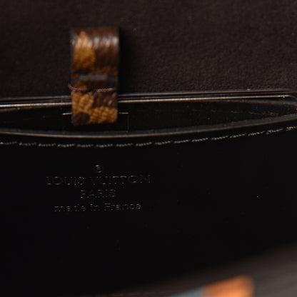 Louis Vuitton Calfskin Monogram Twist Shoulder Bag MM Blue 6 of 13