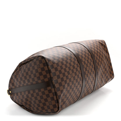 Louis Vuitton Damier Ebene Keepall Bandouliere 55 3 of 13