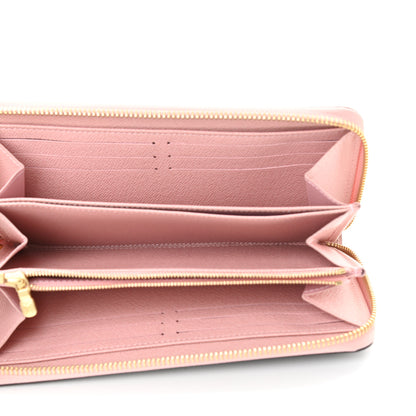 Louis Vuitton Monogram Pompon Zippy Wallet Rose Ballerine 5 of 9