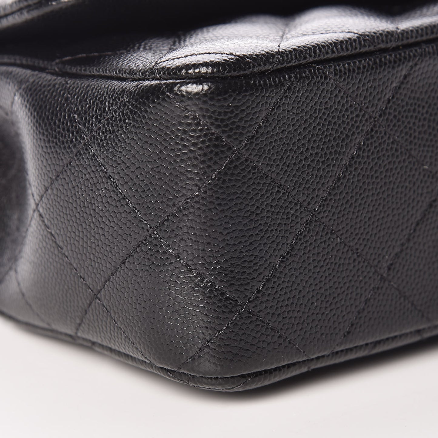 Caviar Quilted Mini Rectangular Flap Black