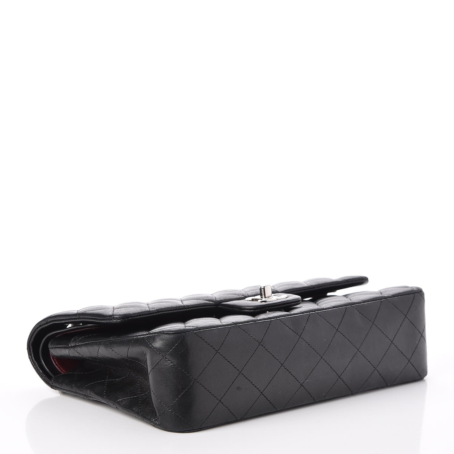 Chanel Lambskin Quilted Medium Double Flap Black 5 of 8