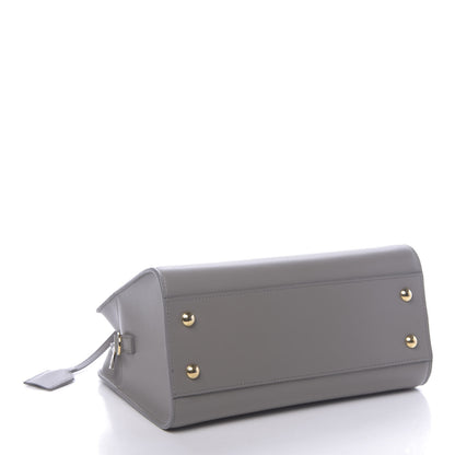 Saint Laurent Calfskin Small Monogram Cabas Fog 5 of 10