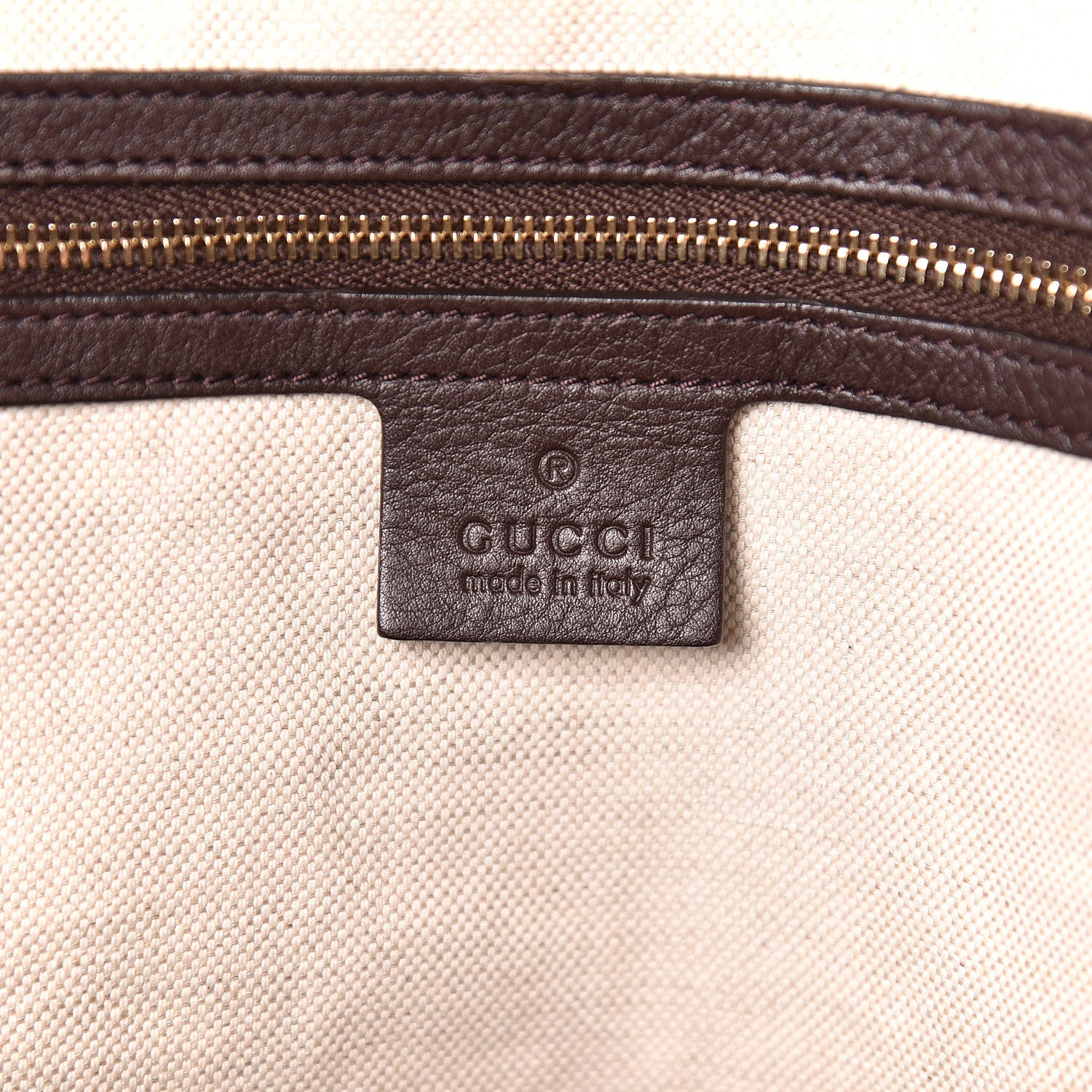 Gucci Guccissima Large Bree Foldover Tote Chocolate 9 of 17