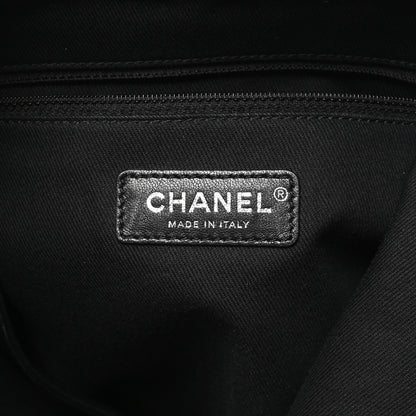 Chanel Canvas Large Deauville Backpack Charcoal 5 of 9