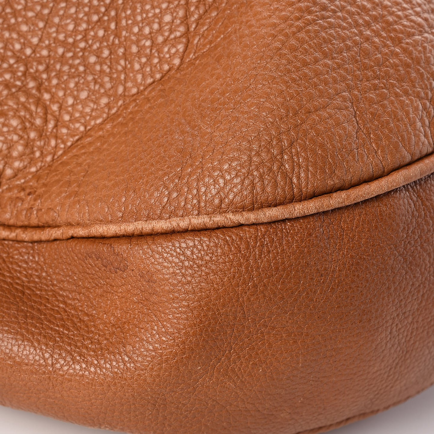 Spongy Pebbled Calfskin Mitzy Oak