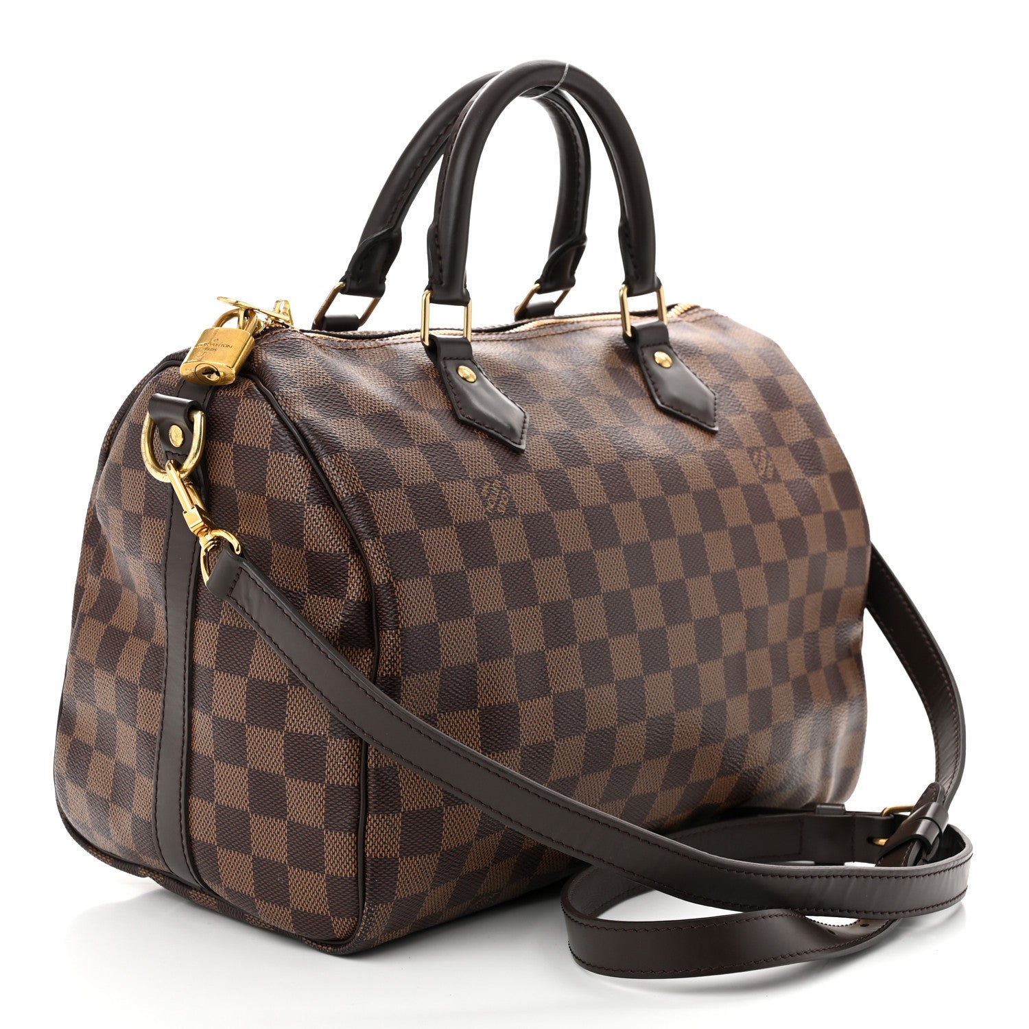 Louis Vuitton Damier Ebene Speedy Bandouliere 30 3 of 9