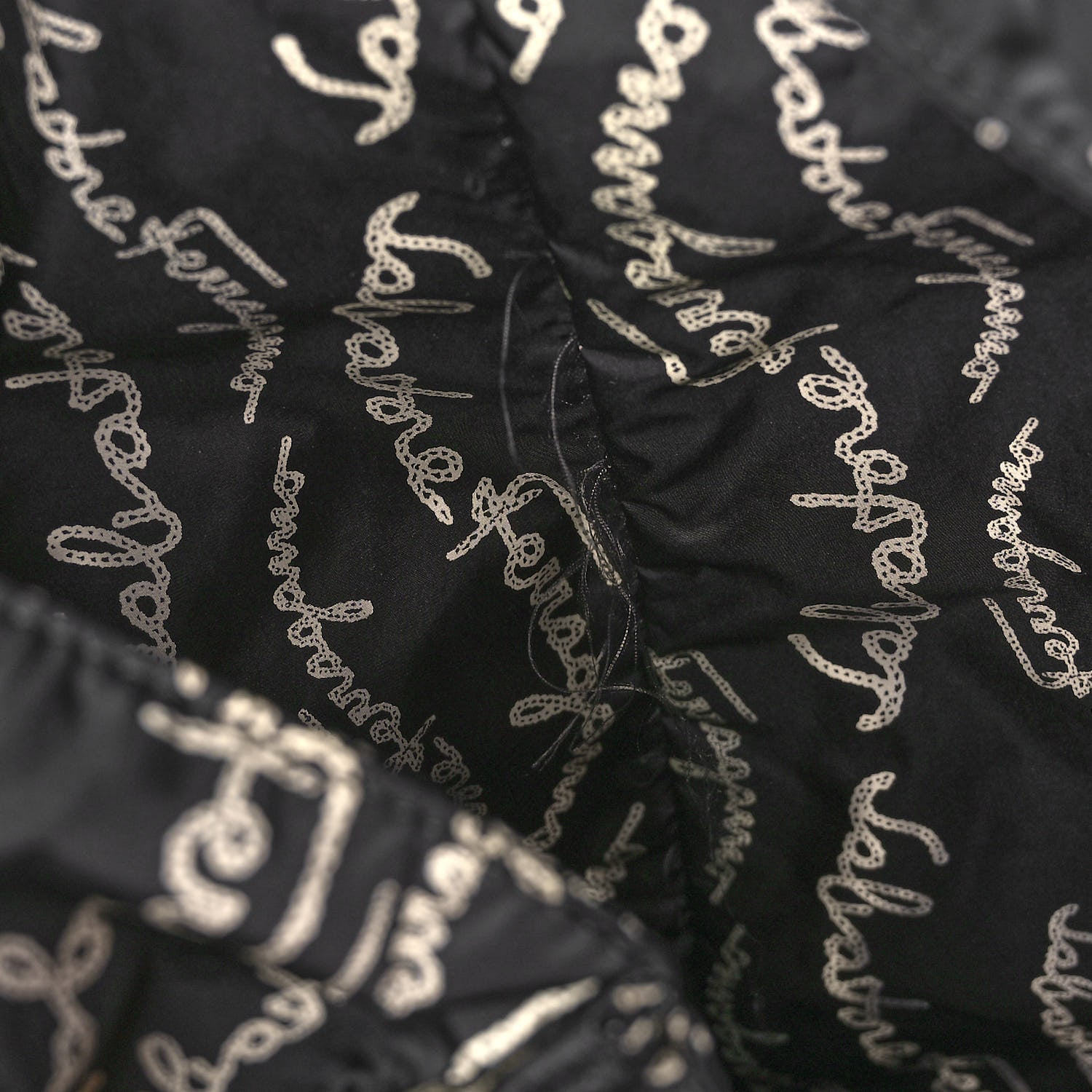 Salvatore Ferragamo Nylon All Over Printed Logo Tote Black 13 of 14